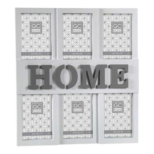 Gicos Portafoto (per 6f 10x15 cm ) multiplo Home Bianco 837029