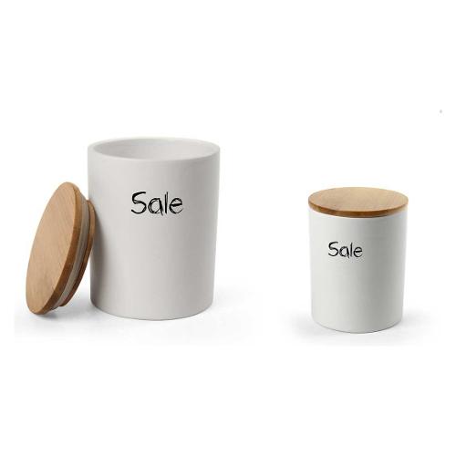 Gicos Barattolo (10x13cm) Sale Bianco e Naturale 853814