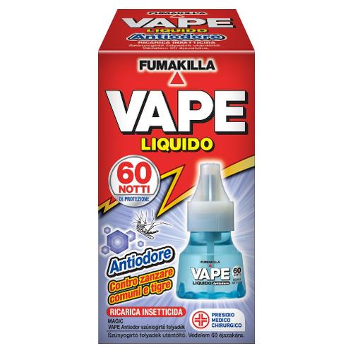 Vape Insetticida ricambio liquido Zanzare 60 notti antiodore 2019430