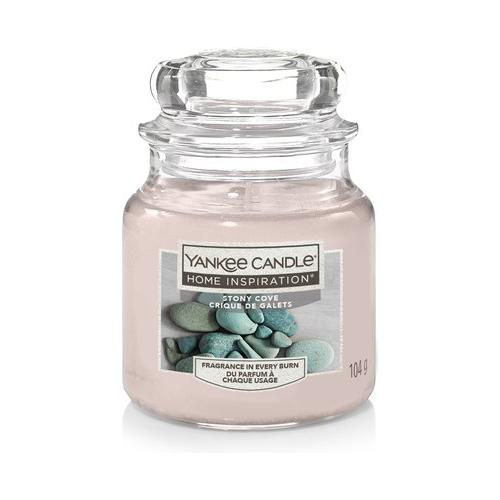 Yankee Candle Candela profumata Stony Cove (5,8x8,6cm) Giara S 20-30 ore HOME INSPIRATION Rosa 1613615