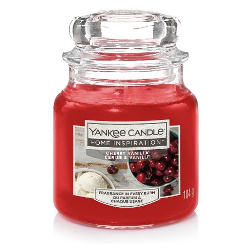 Yankee Candle Candela profumata Cherry (5,8x8,6cm) Giara S 20-30 ore HOME INSPIRATION Rosso 1613611