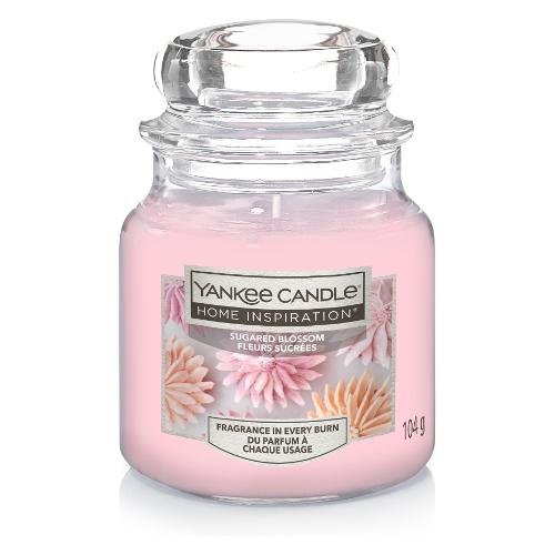 Yankee Candle Candela profumata Sugared Blossom (5,8x8,6cm) Giara S 20-30 ore HOME INSPIRATION Rosa 1628644