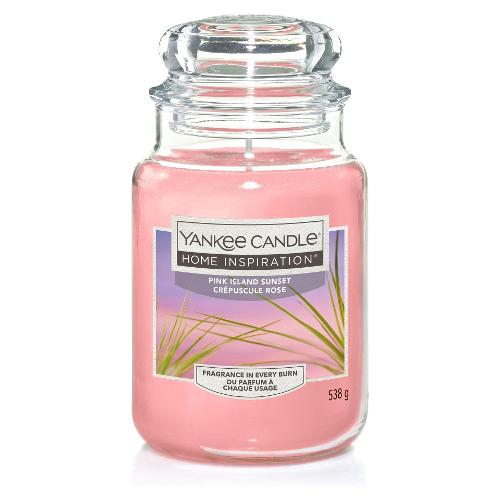Yankee Candle Candela profumata Pink Island Sunset (9,5x16,8cm) Giara L 90-120 ore HOME INSPIRATION Rosa 1586631