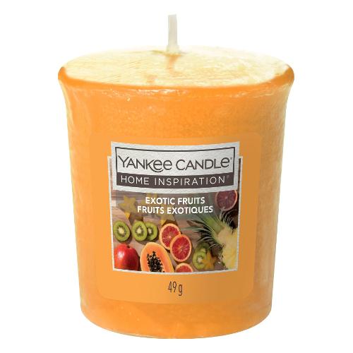 Yankee Candle Candela profumata Exotic fruits (4,6x4,8cm) Votiva 15 ore HOME INSPIRATION Arancio 1570547