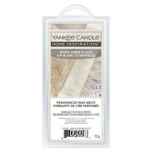 Yankee Candle Cera candele 6 pz White Linen Lace Wax Cubes 1628784