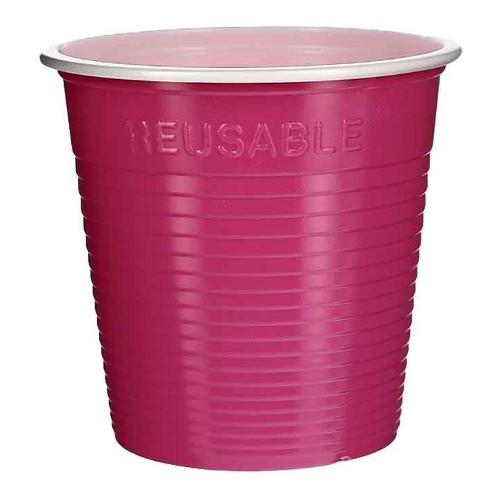 Bicchieri di Plastica Fucsia 8pz.