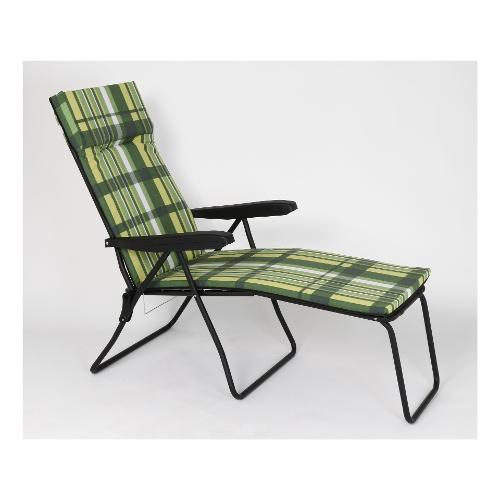 Metal F.A.R. Sedia sdraio con poggiapiedi GARDEN Verde 7445 103 5034CN