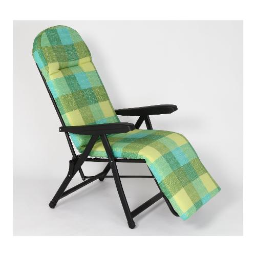 Metal F.A.R. Sedia sdraio con poggiapiedi RODI Verde 7250 105 S79RON