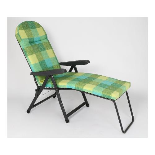 Metal F.A.R. Sedia sdraio con poggiapiedi RODI Verde 7250 105 S59RON