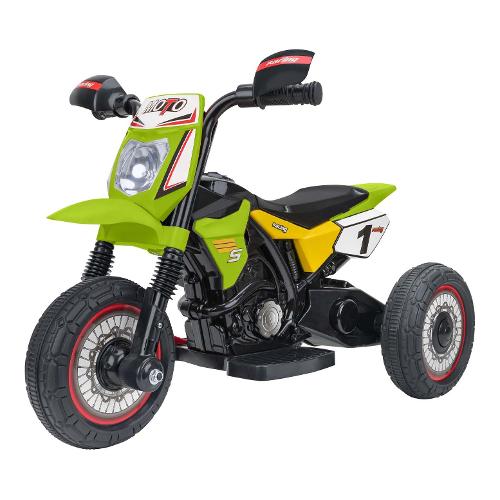 GoToys - Moto Elettrica per Bambini 6V Super Cross Enduro verde GVC-5583