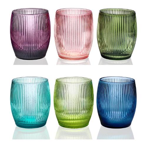 Iw Set bicchieri Acqua 6 pz (300ml) Glu Glu LA VETRERIA Colori assortiti 8677 1