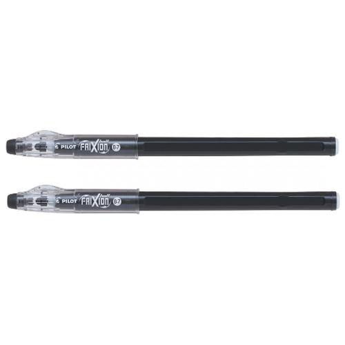 Pilot Set penne cancellabili roller cappuccio 2 pz tratto Medio - 0,7 mm FRIXION BALL STICKS Nero gel 3802746