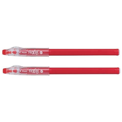 Penne cancellabili Ball Sticks FRIXION 2 pz Rosso gel tratto Medio - 0,7 mm  3802760