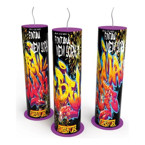 Firestars Giochi pirici 3 pz Fontane New York CE 402
