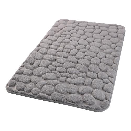 Idro Bric Tappeto bagno MEMORY Sassi Grigio (75x45cm) TASA4575GC