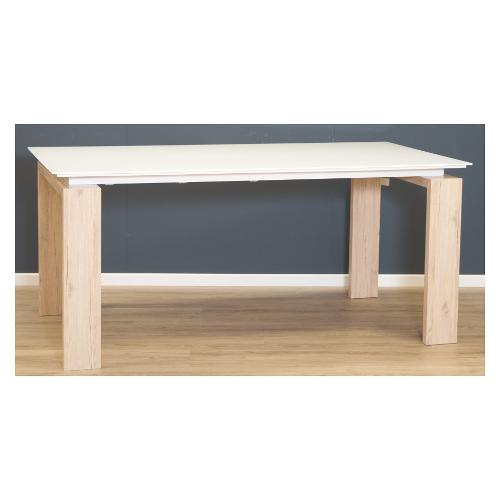 Pointhouse TORINO Tavolo Allungabile Rovere crudo e Extrabianco (170-220x90cm)