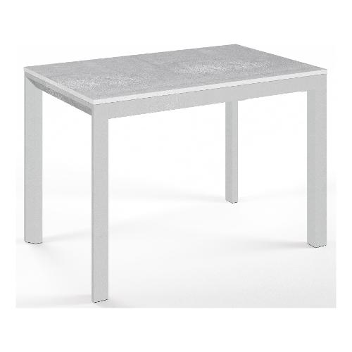 Pointhouse SOL Tavolo Allungabile Bianco opaco e Ossido (110-160x70cm)