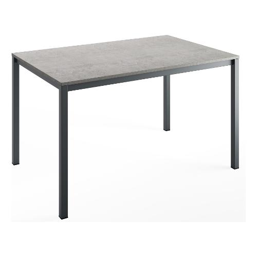 Pointhouse FAST Tavolo Allungabile Grigio piombo opaco e Stucco piombo (130-180x85cm)