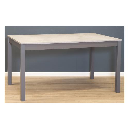 Living Design NEW MURANO Tavolo Allungabile Cemento chiaro e Antracite (140-226x90cm)