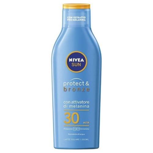 Nivea Latte solare Protect & Bronze Spf 30 (200ml) SUN