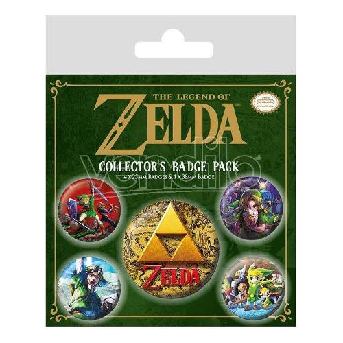 Gadget THE LEGEND OF ZELDA 5 Spille Badge Pack BP80644