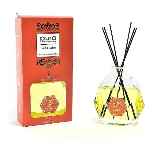 Mercury Profumatore a sticks (700ml) Agrumi e Cannella PURA GOLD&COLORS 55853