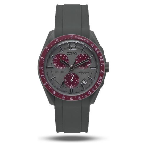 Zzero Orologio SUN & MOON 42mm Grey e Purple ZZ9001F