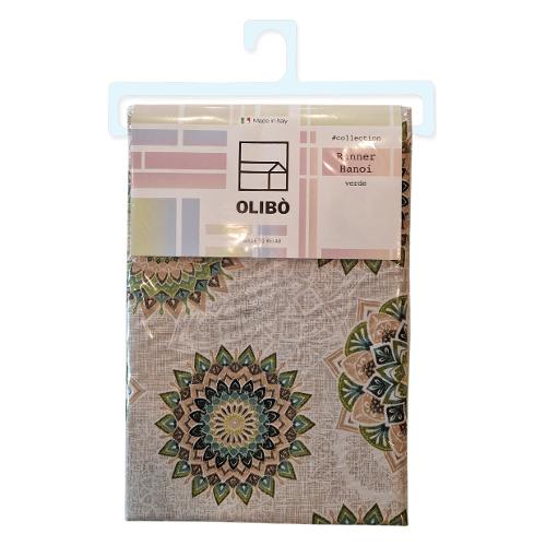 Olibò Tovaglia runner HANOI Verde (140x50cm) 909090 HV