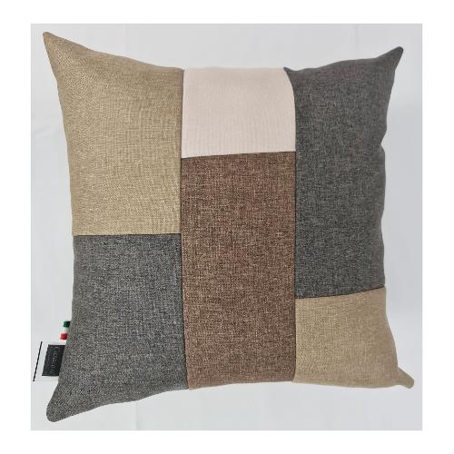 Casa Così Cuscino arredo MOSAICO Bombato Marrone (50x50cm) H0411 122017