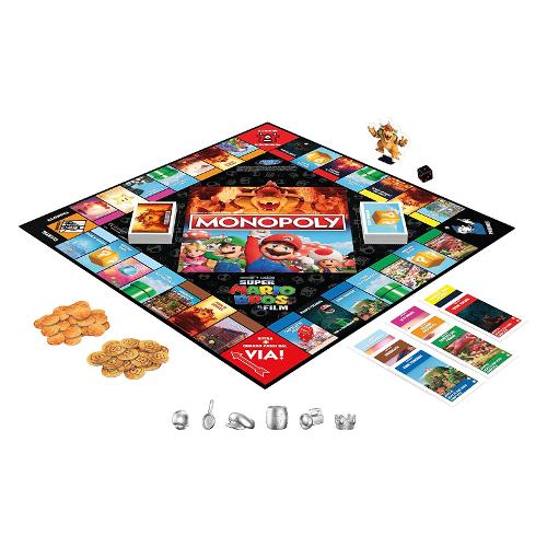Hasbro Gioco Super Mario Bros il film in Italiano GAMING MONOPOLY F6818103
