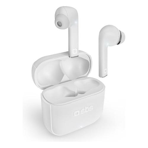 Sbs Auricolari microfono bluetooth BEAT FREE Tws Bianco TEEARTWSBEATFREEBTW