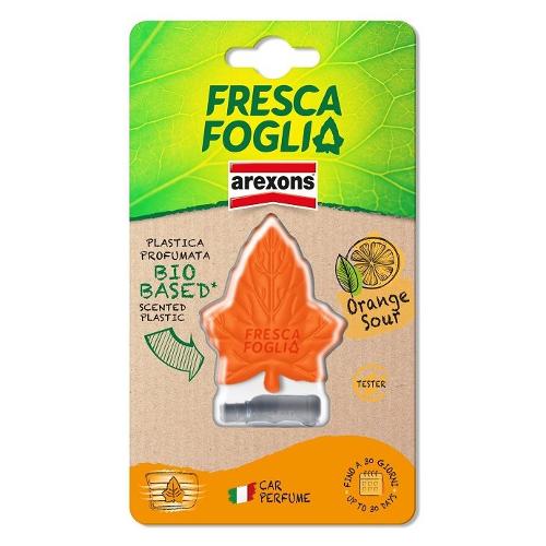 Profumatore auto bocchette ventilazione FRESCA FOGLIA Arancio 1844