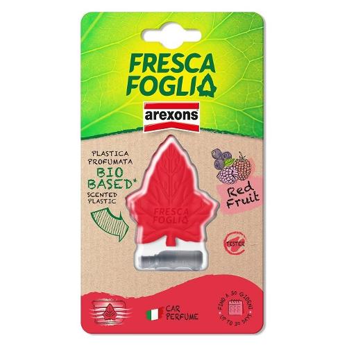 Arexons Profumatore auto bocchette ventilazione Red Fruit FRESCA FOGLIA Rosso 1850