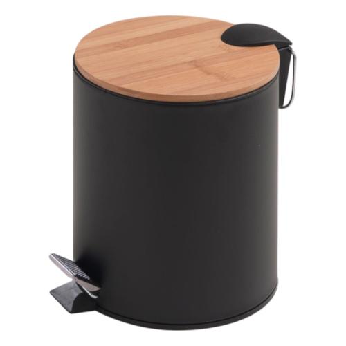 Gedy Cestino KENTA con coperchio a pedale Nero (20,5x26,5 cm) 1409 41