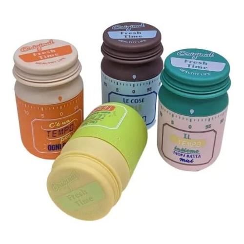 Brandani Timer cucina (5x10cm) Barattolo Fresh Time  0-60 min Assortito 52714