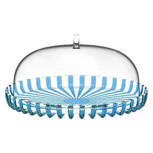 Guzzini Porta torta (31cm) con coperchio campana DOLCEVITA Turchese 12570048