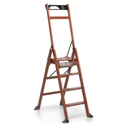 Foppapedretti Scala domestica 4 gradini 4.0 legno LASCALA noce 380206