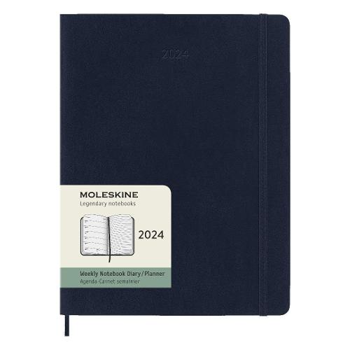 Agenda settimanale Xl Soft Blu zaffiro 12m Gen-Dic 2024 56767