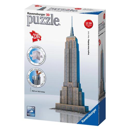 Ravensburger Puzzle 216 pz Empire State Building 12a+ 3D 12553