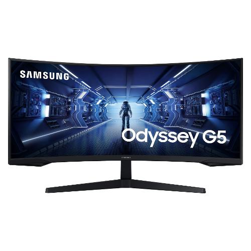 Samsung Monitor 34" 2K 1440p ODYSSEY G5 Ultra WQHD Curvo Black LC34G55TWWPXEN