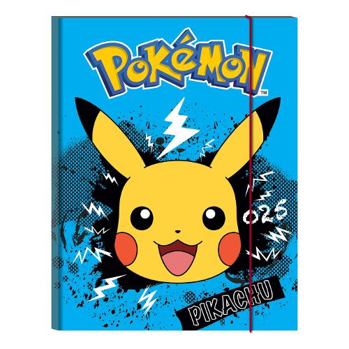 Seven Cartellina 3 lembi con elastico POKÉMON Assortito (25x1x34 cm) 50G502303