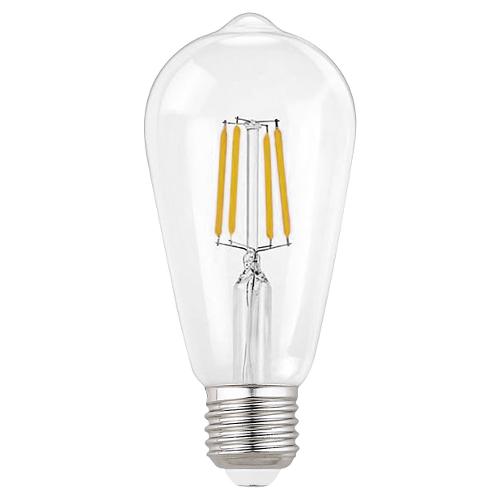 Lampada cono led filamento Trasparente E27 8W Warm white 2700 K GLA254C