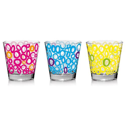 Cerve Set bicchieri Acqua 3 pz (250ml) COLOR PLAY Multicolor assortito 709538
