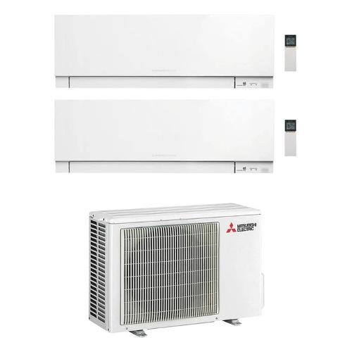 Mitsubishi Condizionatore fisso dual 2,5 + 3,5 Kw KIRIGAMINE Zen Msz Ef White MSZ-EF25VGKP, MSZ-EF35VGKP MXZ-2F42VF