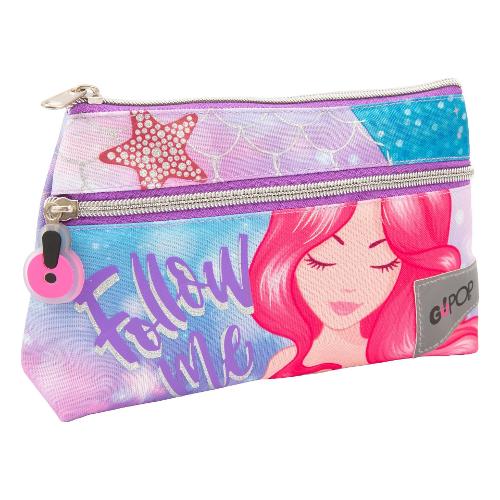 Giochi Preziosi Astuccio doppio scomparto (22x6x14cm) Mermaid Vibes GOPOP Viola e Fucsia GG9Q4310