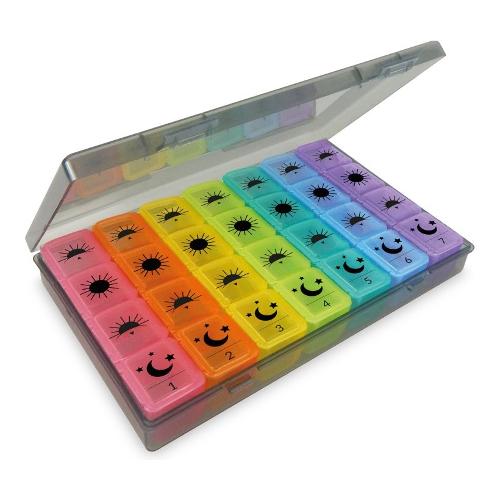 T Tex Porta pillole (17,5x11x2,5 cm) Color Week 28 scomparti T PILL TP 463