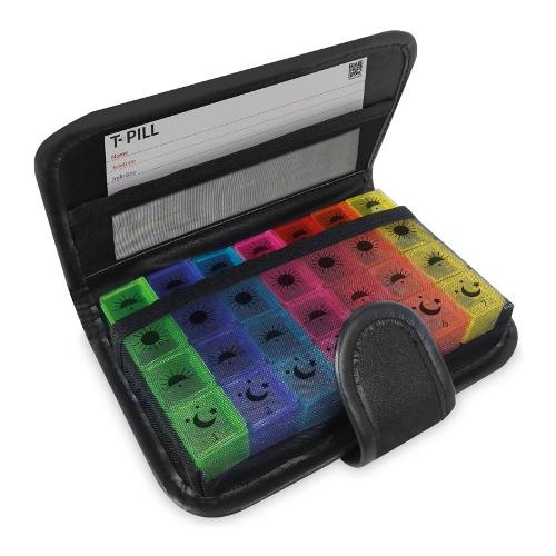 T Tex Porta pillole (20x13,5x3 cm) Color Book 28 scomparti T PILL TP 456