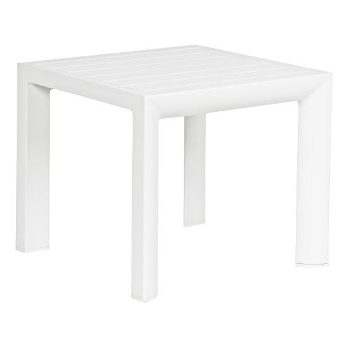 Bizzotto Tavolino da esterno alluminio CRUISE Gk50 Bianco (40x40x35cm) 0662243