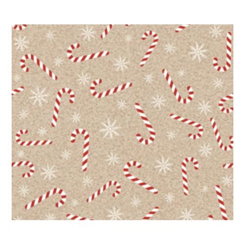Pap Star Set tovaglioli monouso 20pz 3 Veli CHRISTMAS Candy canes 89361