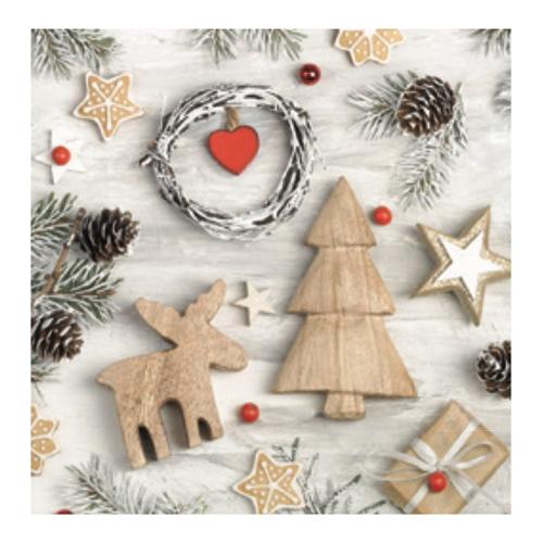 Pap Star Set tovaglioli monouso 20pz 3 Veli Winter poutpourri CHRISTMAS 89358